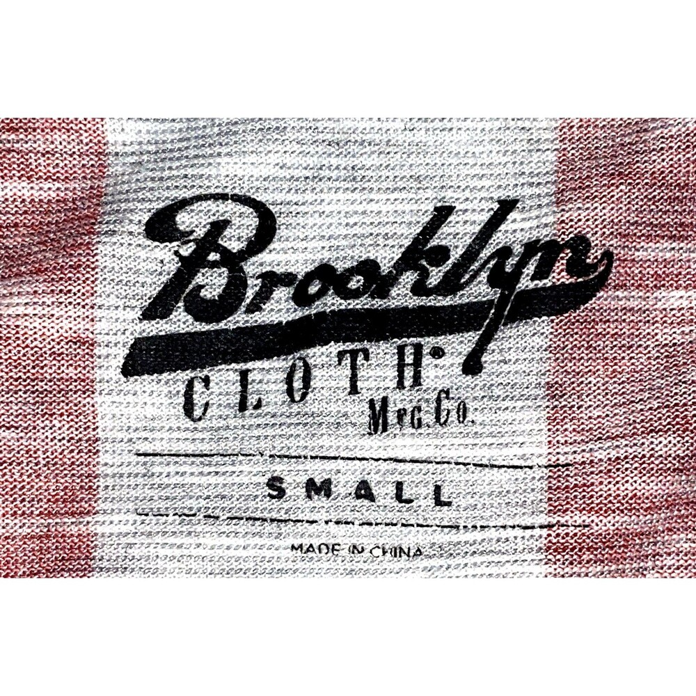 Brooklyn Cloth Mfg Co. Men Tank Top Size Small Grey Stars & Stripes Cotton Blend - Picture 5 of 5